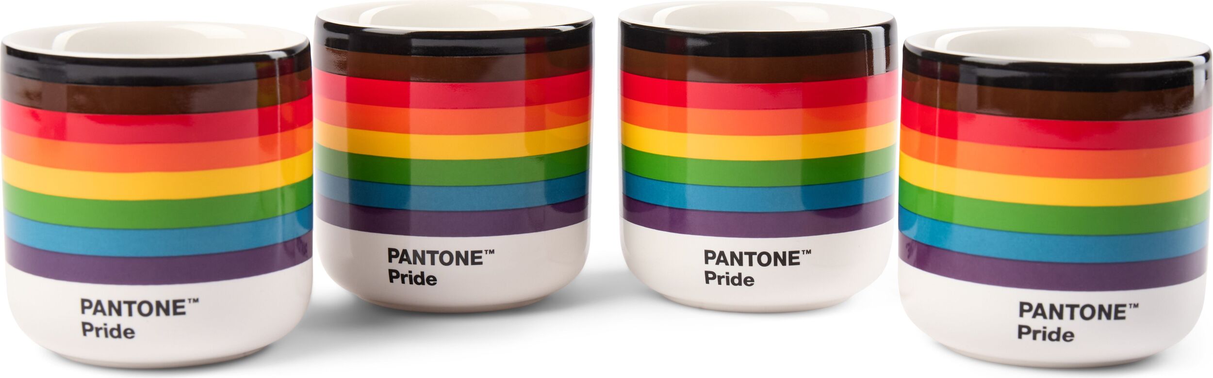 Kubki termiczne Pantone 190 ml tęczowe 4 szt.