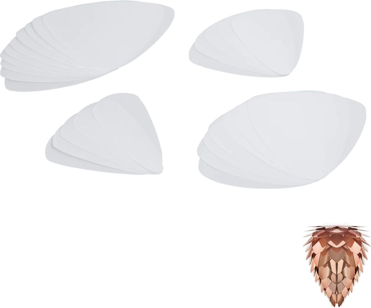 Listki zapasowe do lampy Conia miedziane