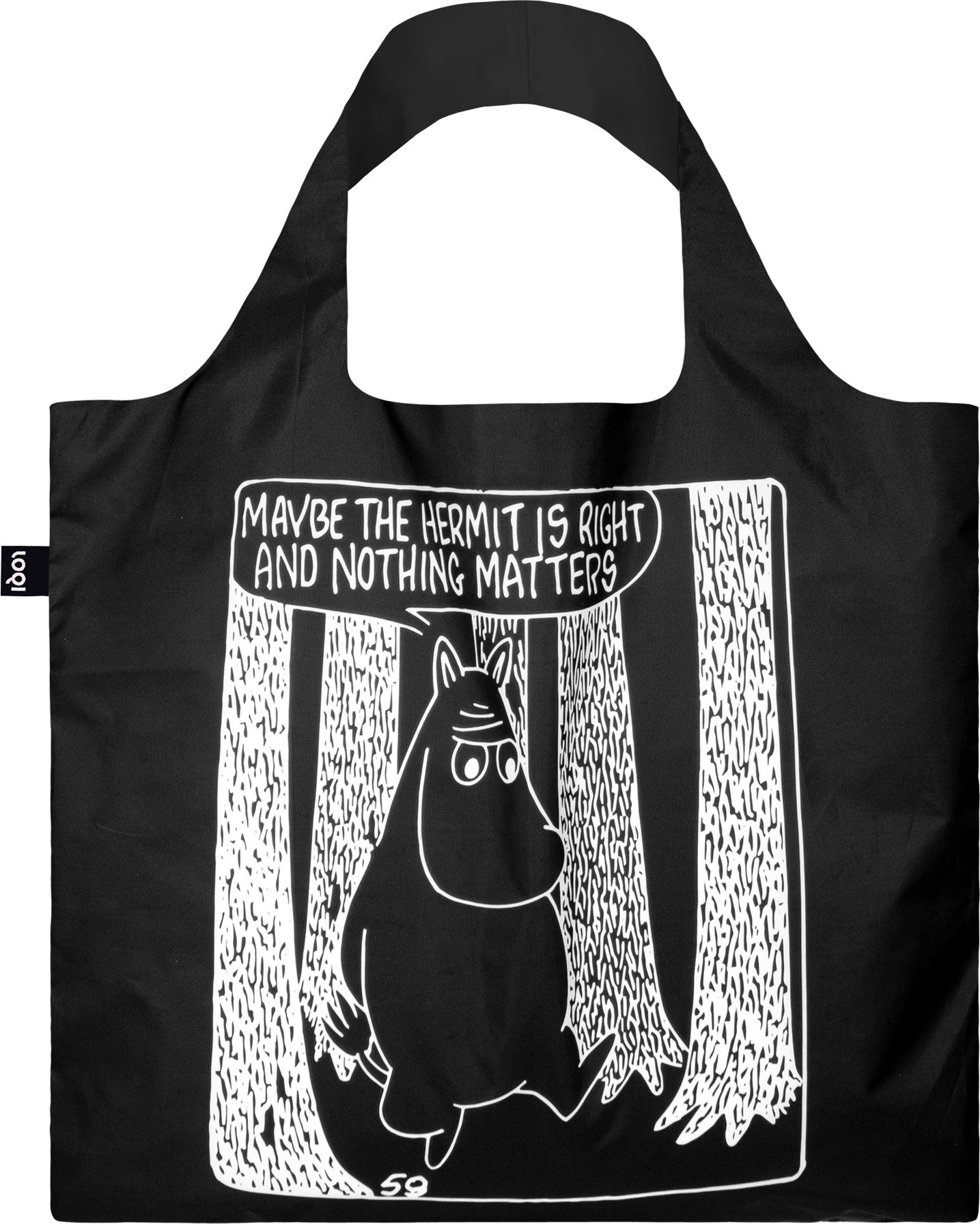 Torba LOQI Museum Muminki Comic Adventures z recyklingu