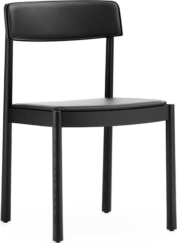 Krzesło Timb czarne tapicerowane