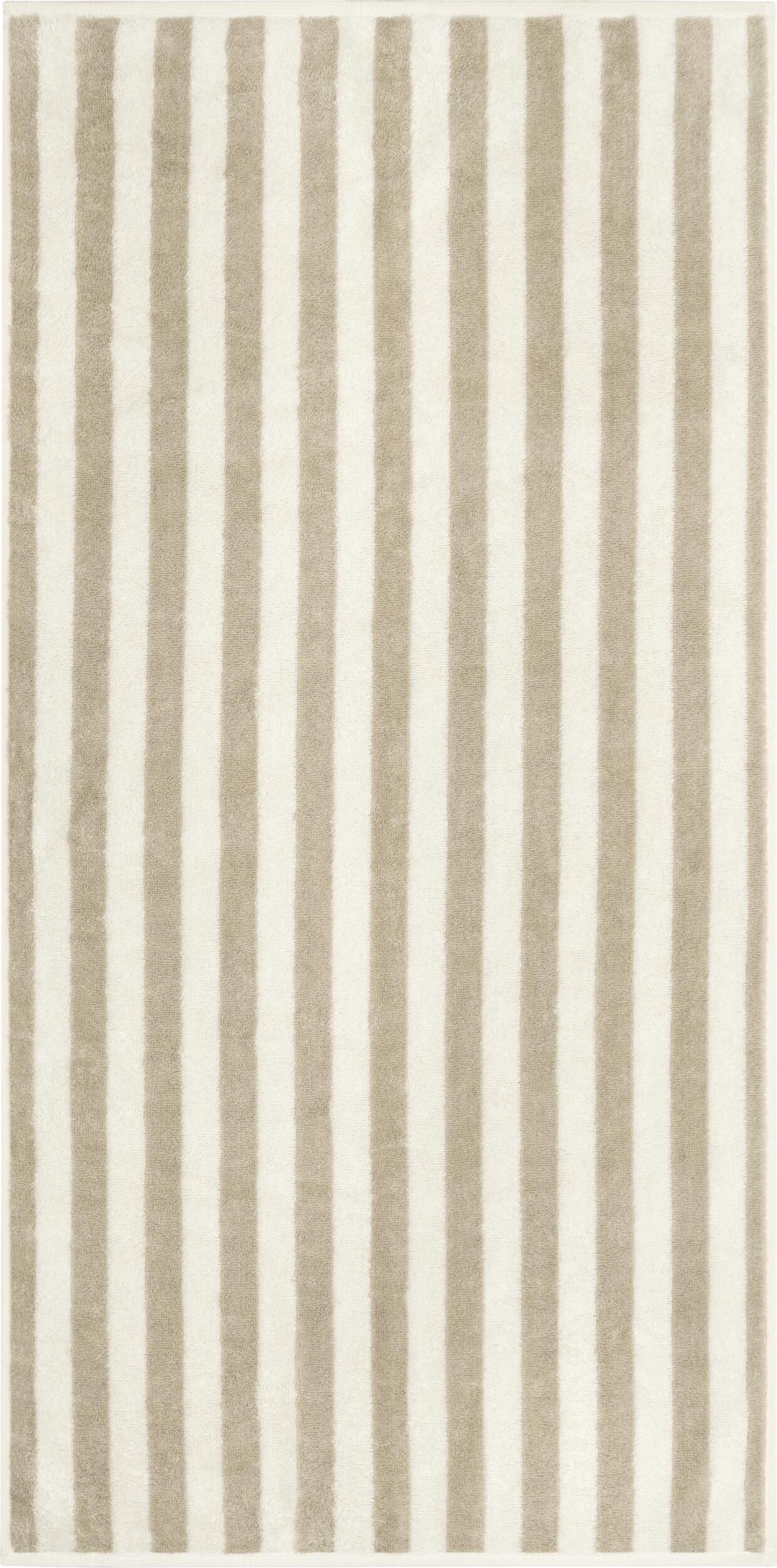 Ręcznik Studio w paski 50 x 100 cm jasnobeżowy