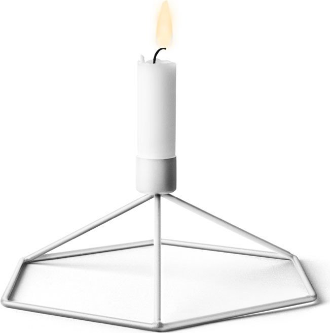 Świecznik POV biały