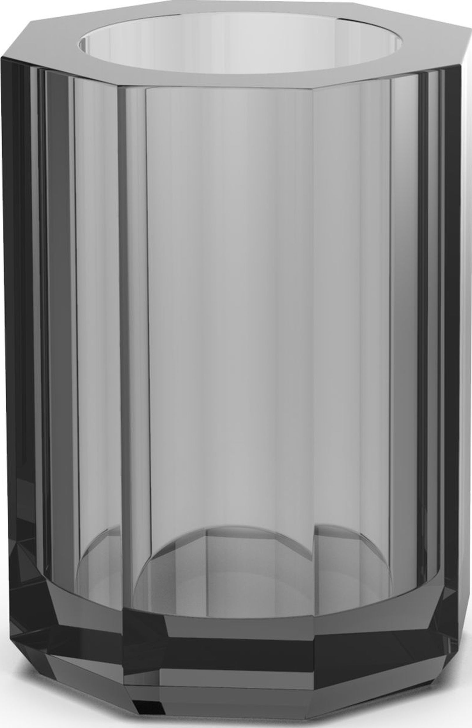 Kubek na szczoteczki do zębów Kristall antracytowy