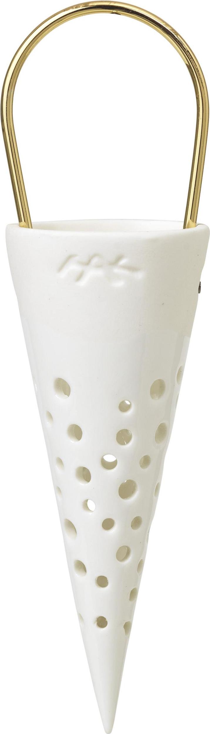 Dekoracja świąteczna Nobili 15,5 cm biała