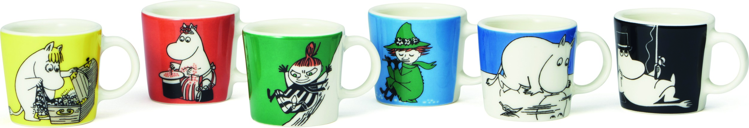 Kubki Arabia Finland Series 1 Muminki mini 6 szt.