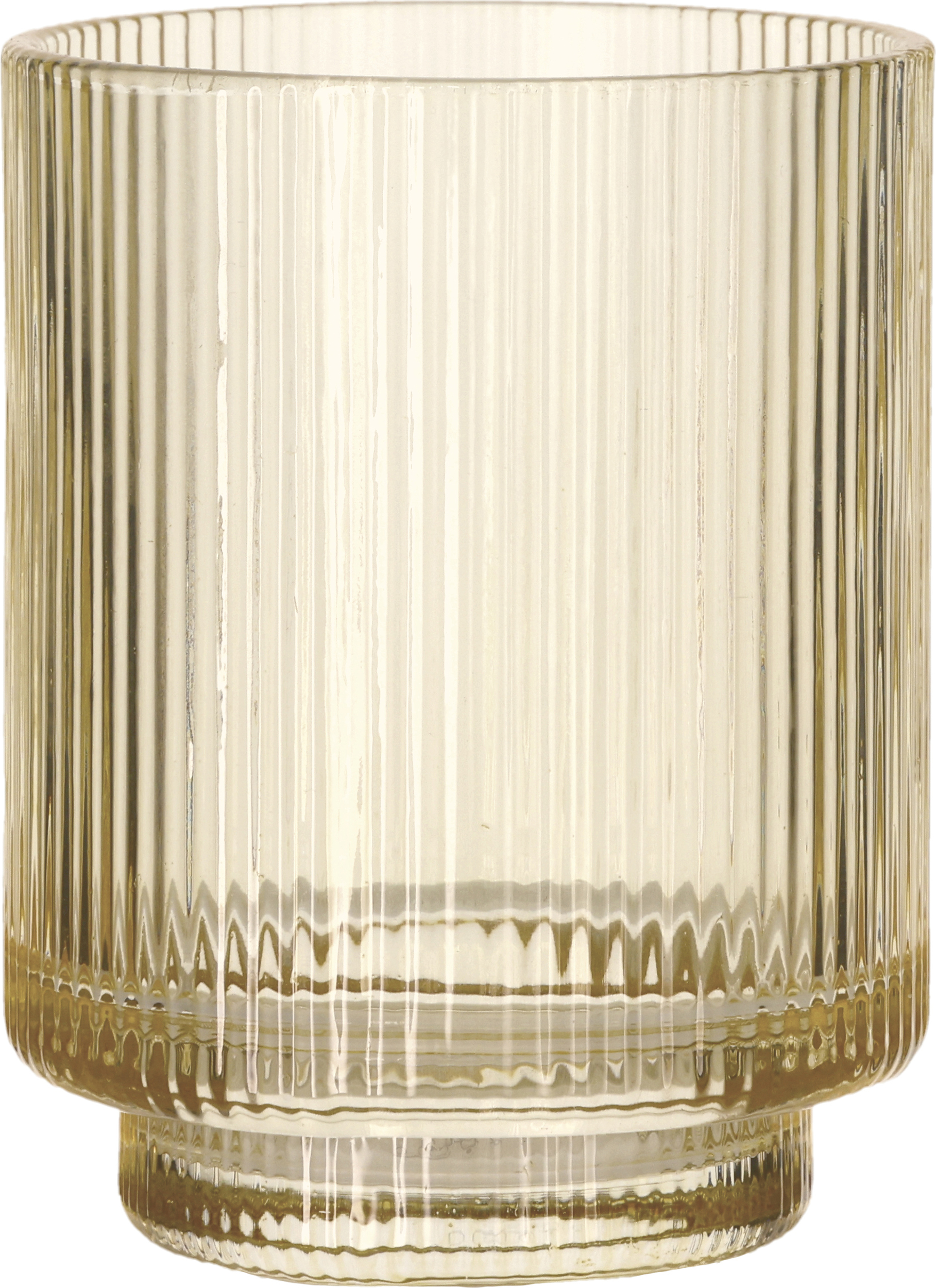 Kubek na szczoteczki do zębów Clarity złotożółty