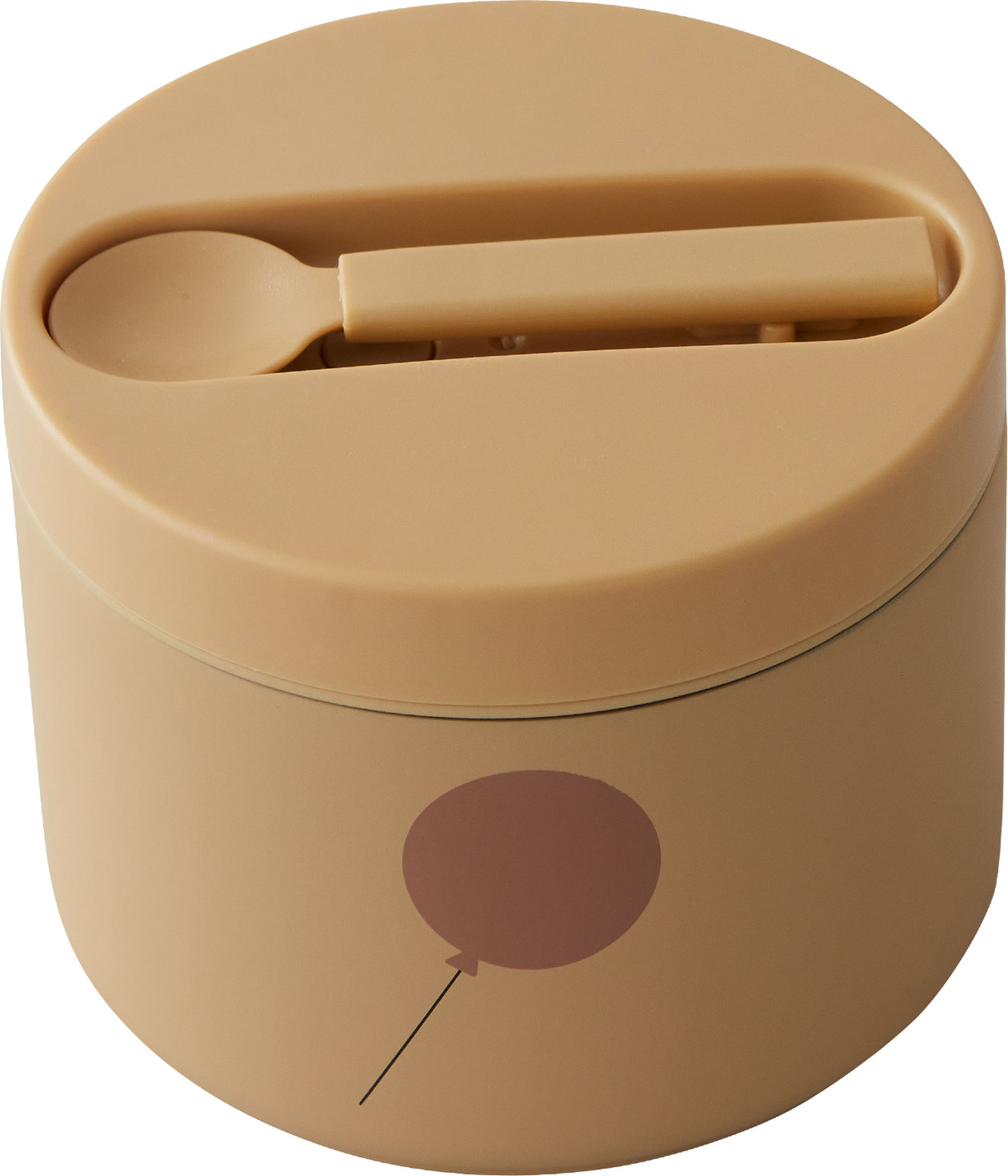 Lunchbox dziecięcy To Go beżowy z łyżką 2 el.