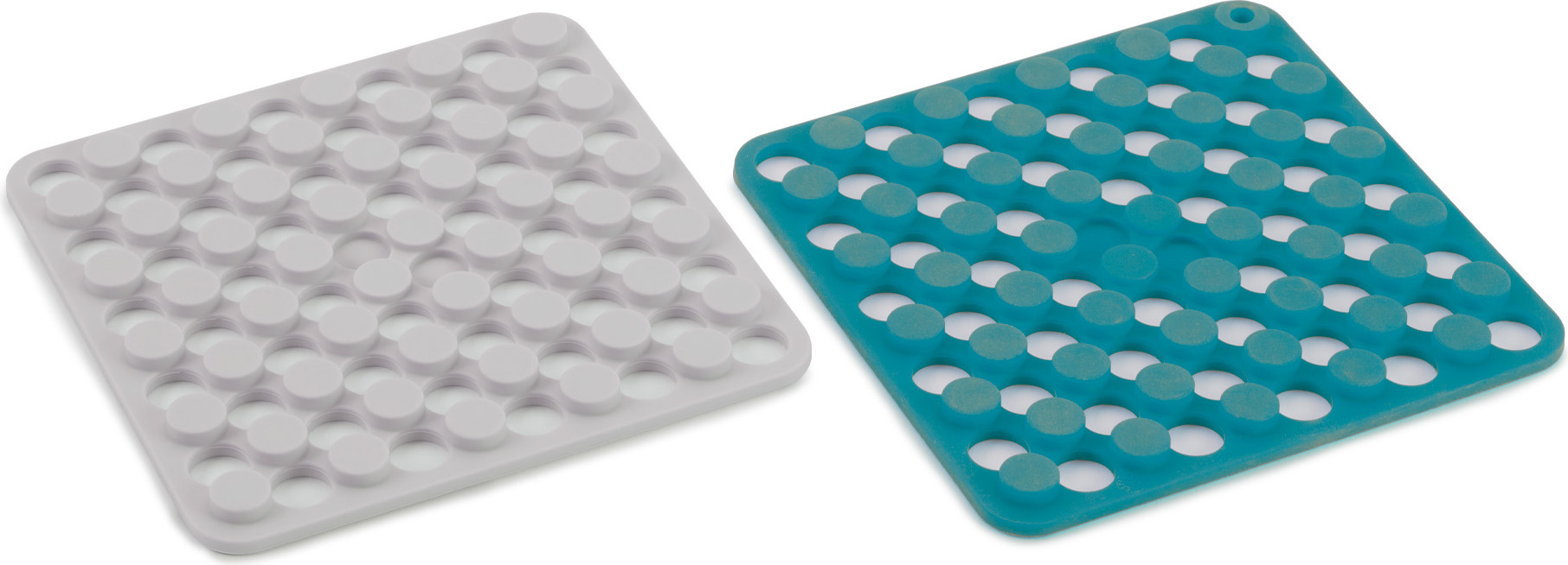 Podstawki pod gorące naczynia Duo szara i niebieska 2 szt.