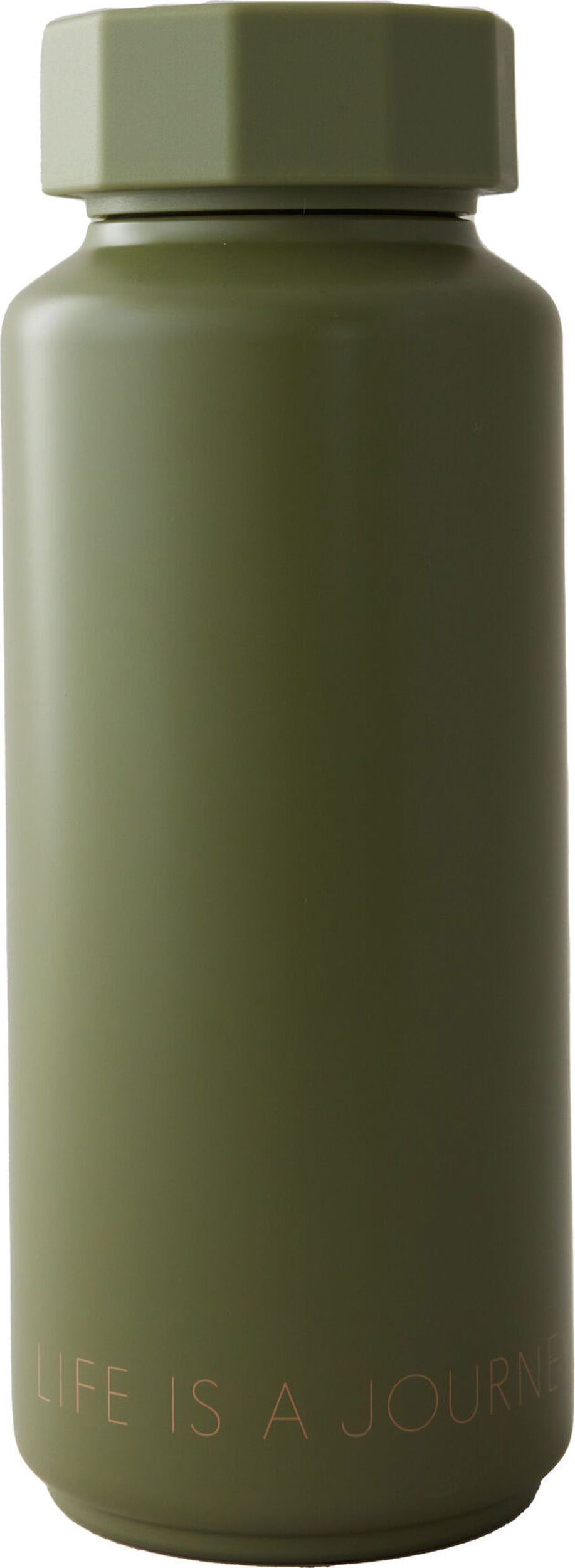 Butelka termiczna Tone-On-Tone Life is a Journey leśna zieleń