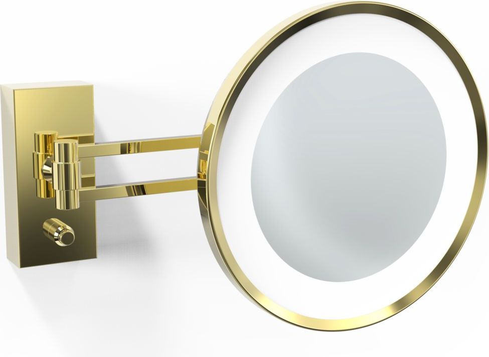 Lusterko kosmetyczne powiększające x3 BS 36 złote ścienne
