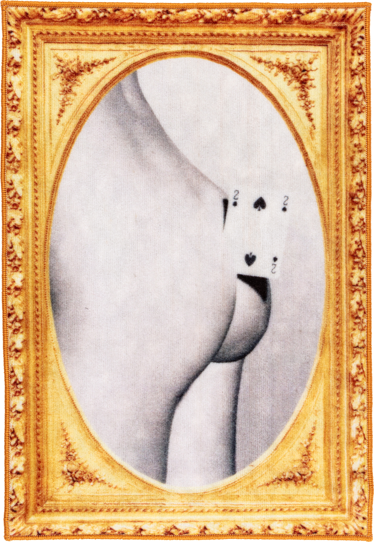 Mata łazienkowa Toiletpaper Two of Spades prostokątna 60 x 90 cm