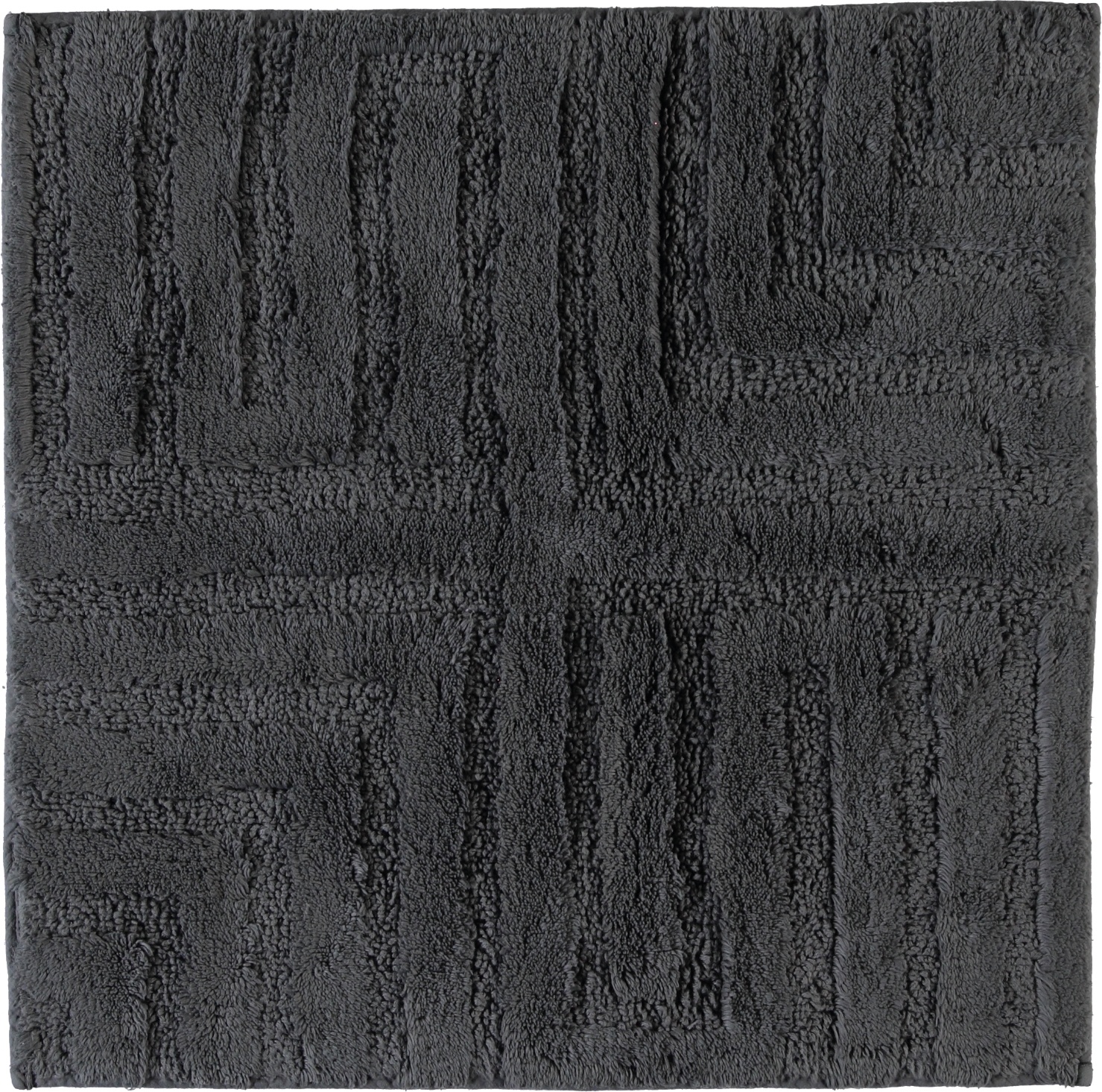 Dywanik łazienkowy Cawo 60 x 60 cm antracytowy wytłaczany