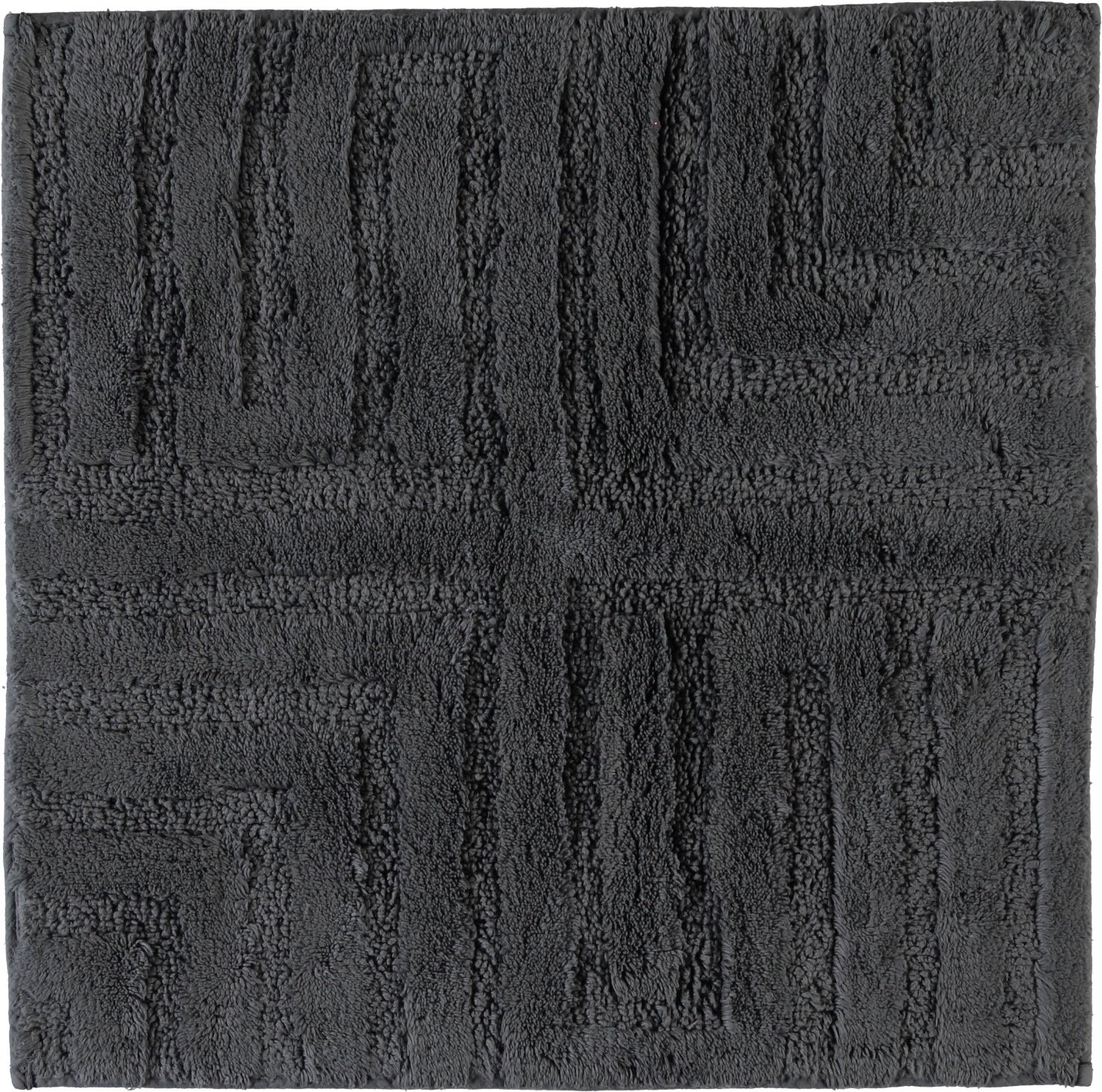 Dywanik łazienkowy Cawo 60 x 60 cm antracytowy wytłaczany