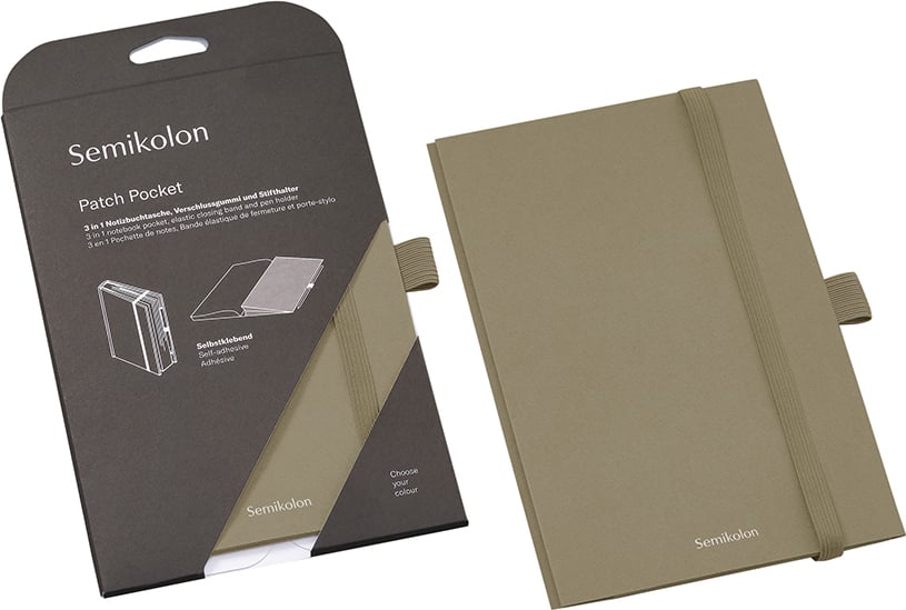 Kieszeń do notesu Semikolon A5 brązowoszara
