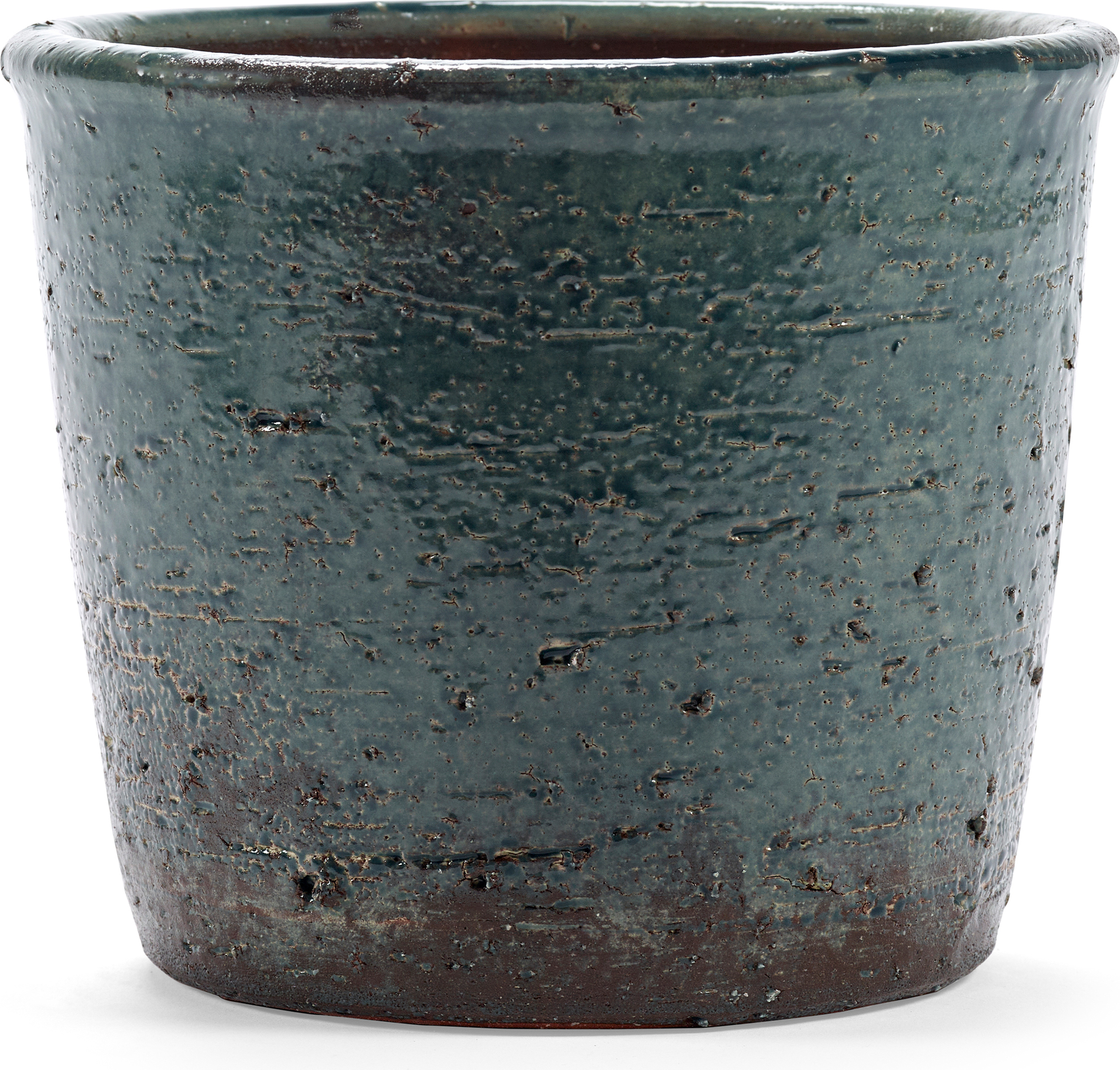 Doniczka Glazed Shades 20 cm niebieska