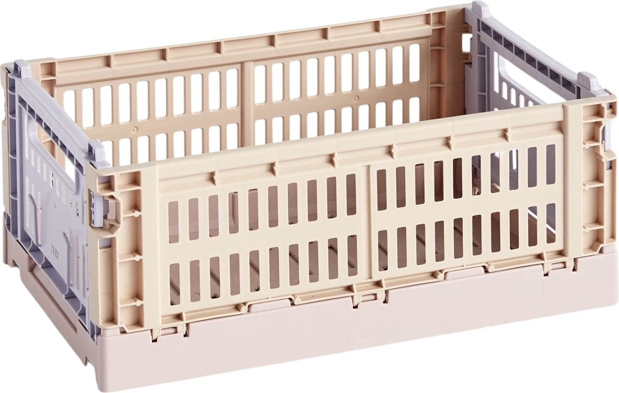 Skrzynka Colour Crate Mix S beżowo-fioletowa