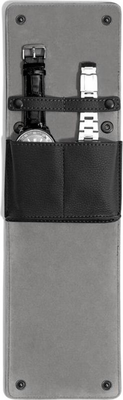 Etui na zegarki Stackers Pebble czarne podwójne