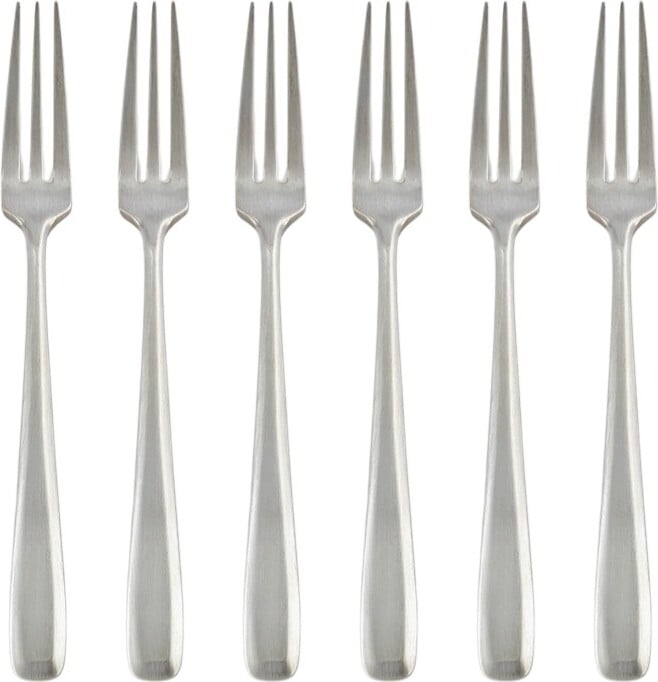 Widelce deserowe Zoë srebrne 6 szt.