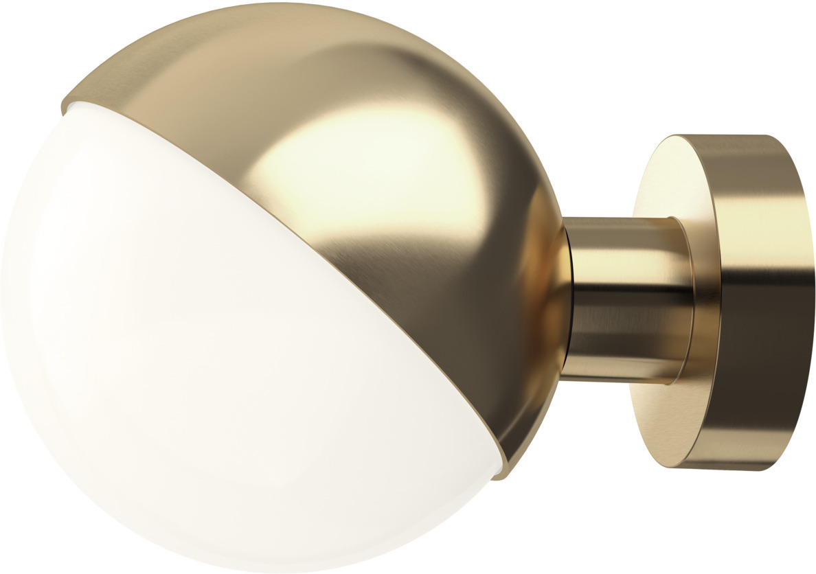 Kinkiet VL Studio 15 cm mosiądz bez widocznego kabla i włącznika