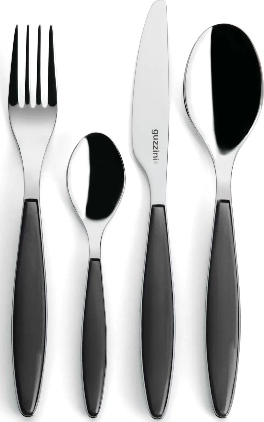 Komplet sztućców Feeling antracytowe 24 el.