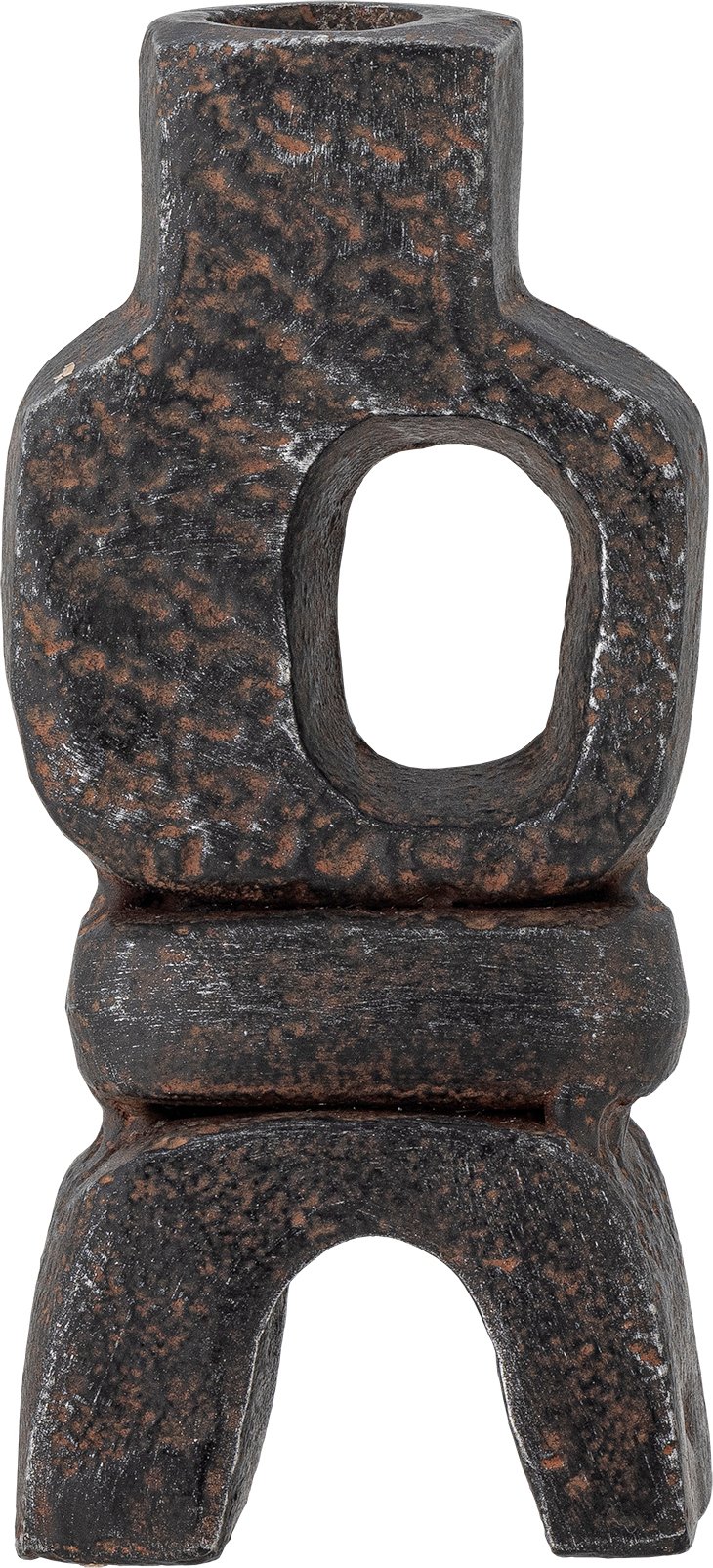 Świecznik na klasyczną świecę Sanah 15,5 cm czarny