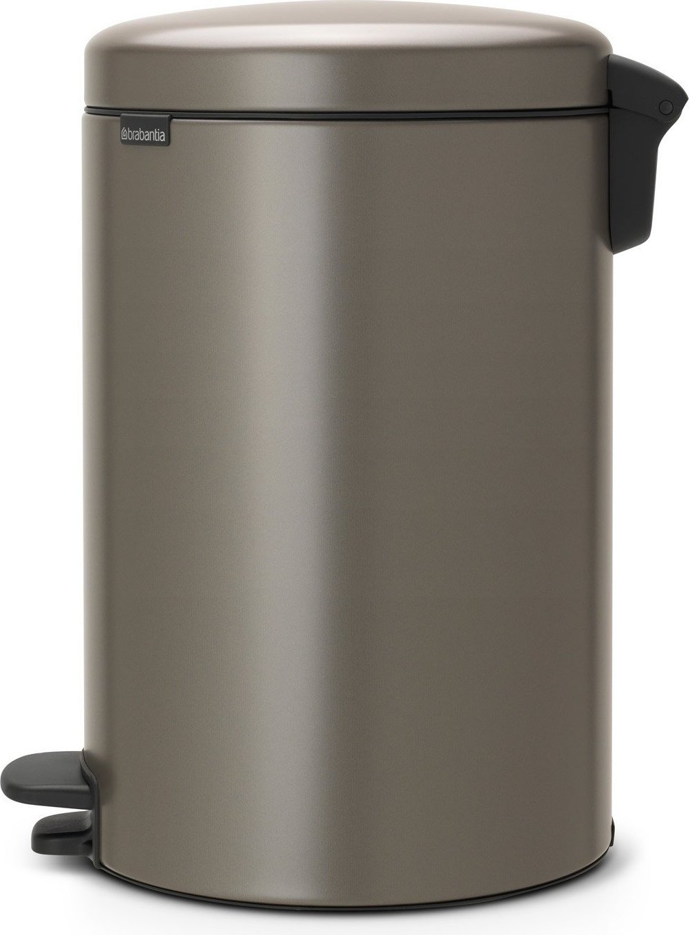 Kosz na śmieci pedałowy NewIcon 20 l platynowy