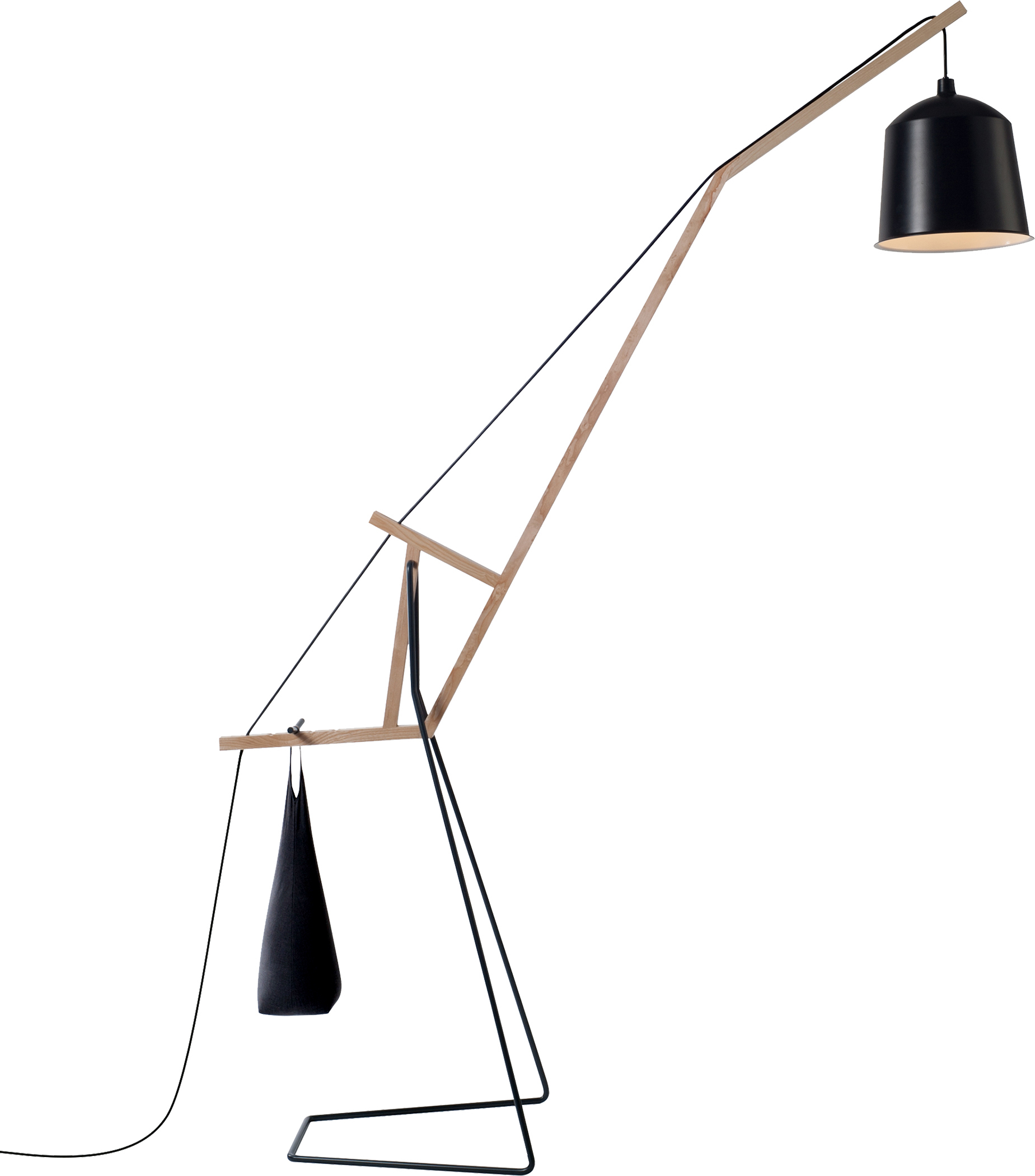 Lampa stojąca Covo czarna