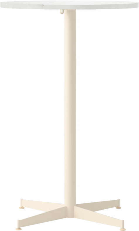 Stół barowy z kremową podstawą Nook Star Base Estremoz niski 60 cm