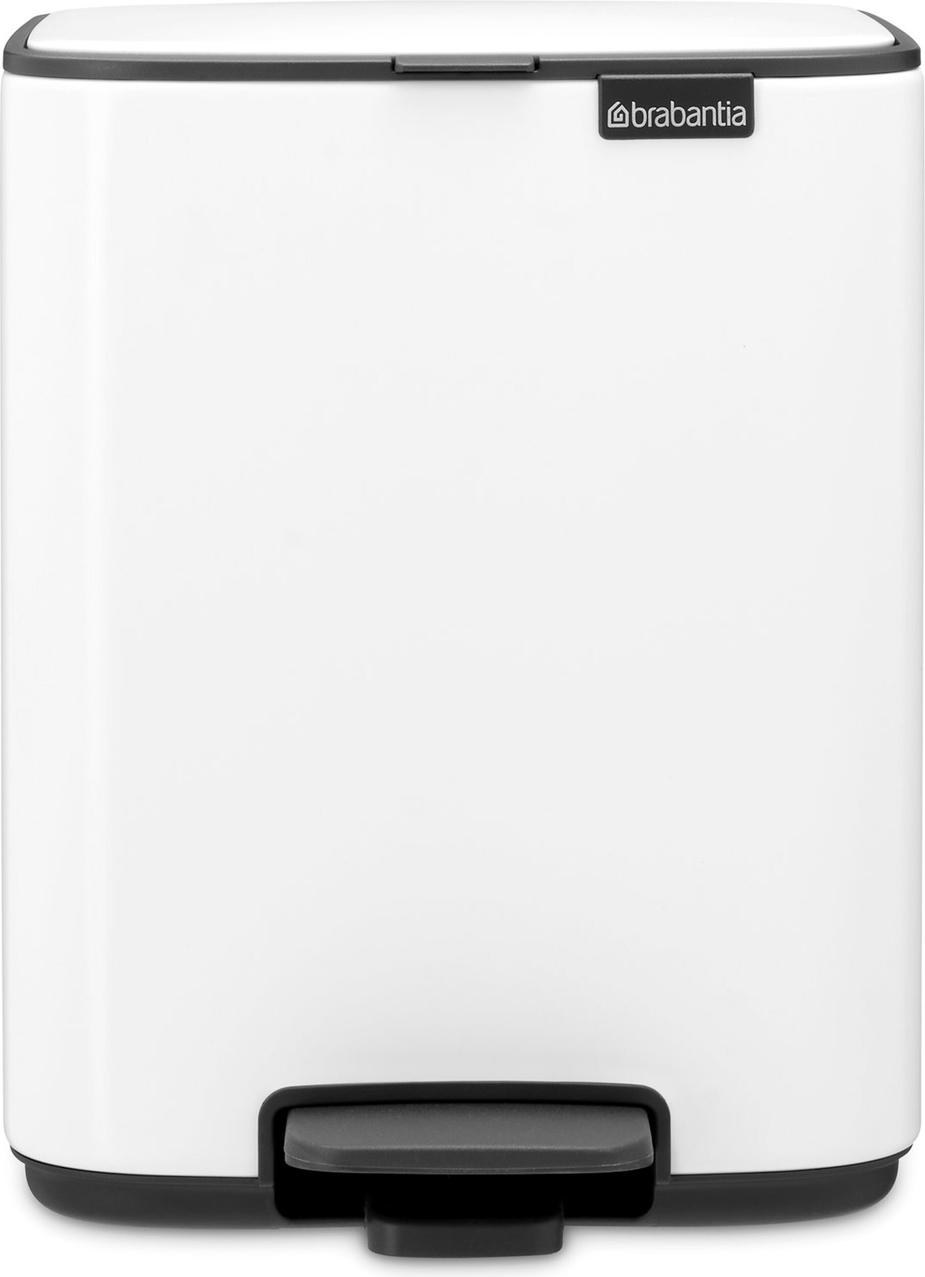 Kosz na śmieci pedałowy Bo 7 l biały