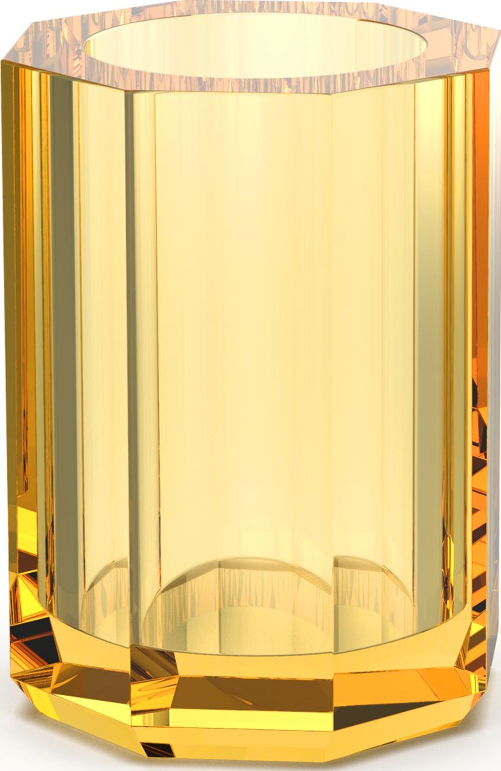 Kubek na szczoteczki do zębów Kristall bursztynowy