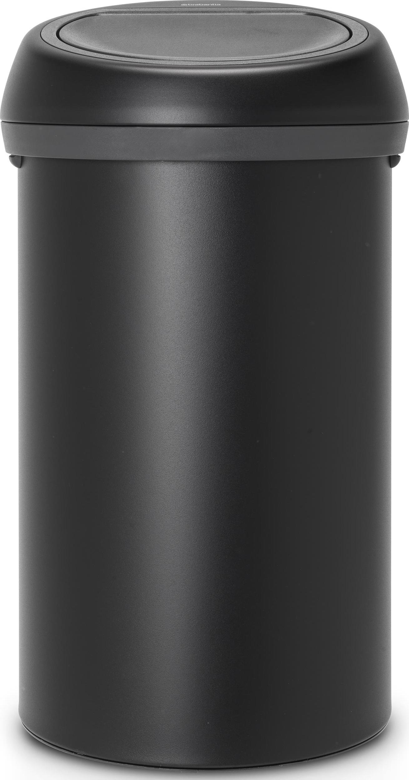 Kosz na śmieci Touch Bin 60 l czarny z mineralnym połyskiem