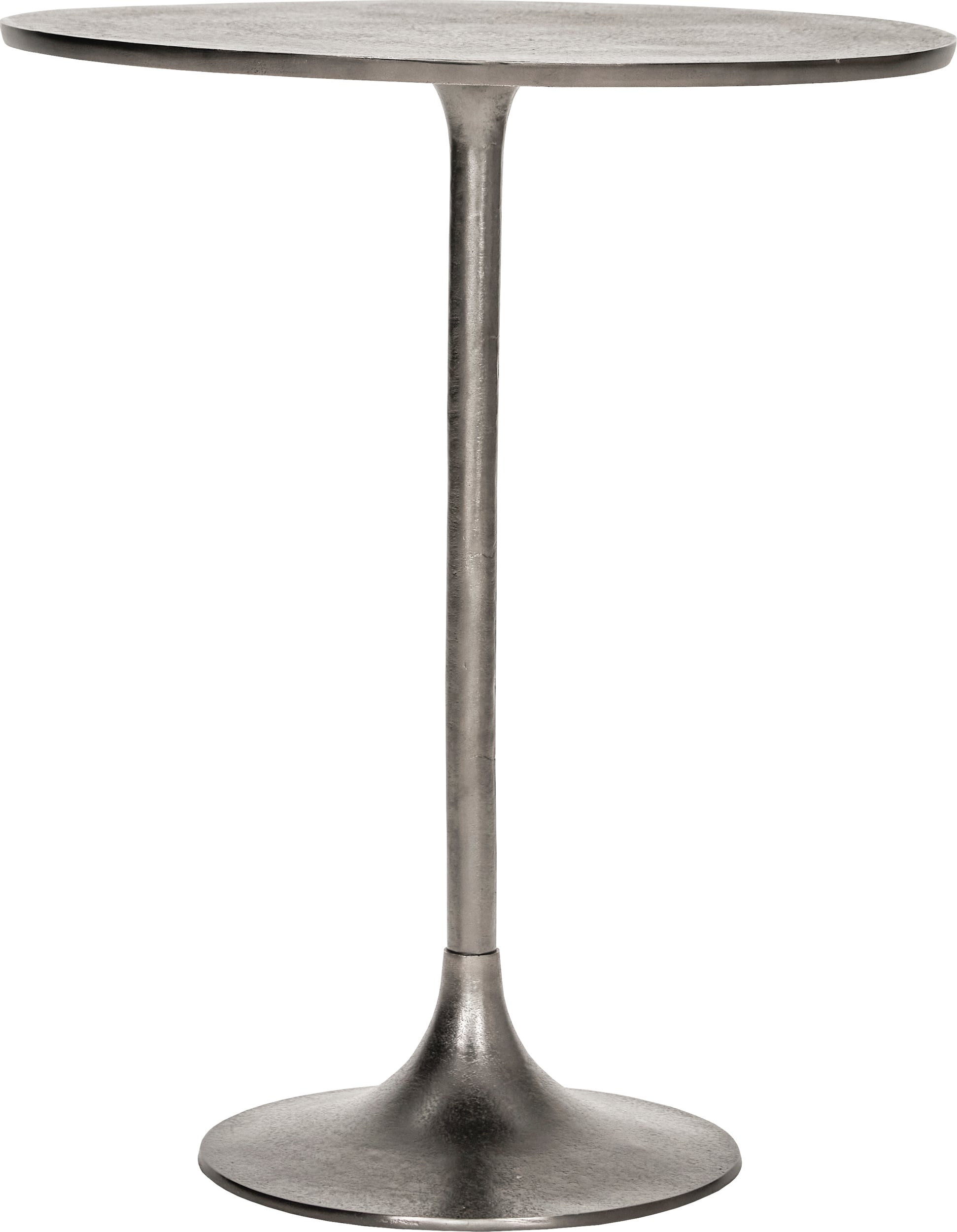 Stolik kawowy HDPan okrągły 75 cm srebrny