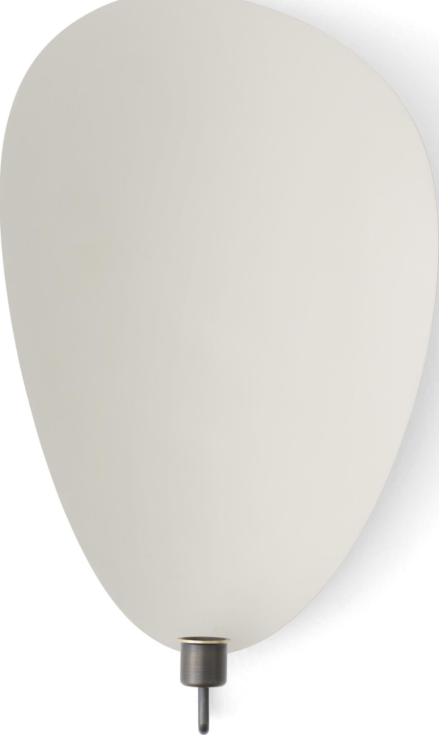 Świecznik na klasyczną świecę Flambeau 40 cm szary ścienny