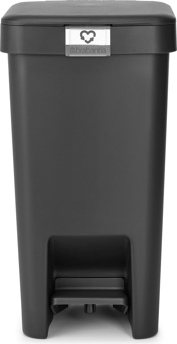 Kosz na śmieci pedałowy StepUp 10 l ciemnoszary z recyklingu