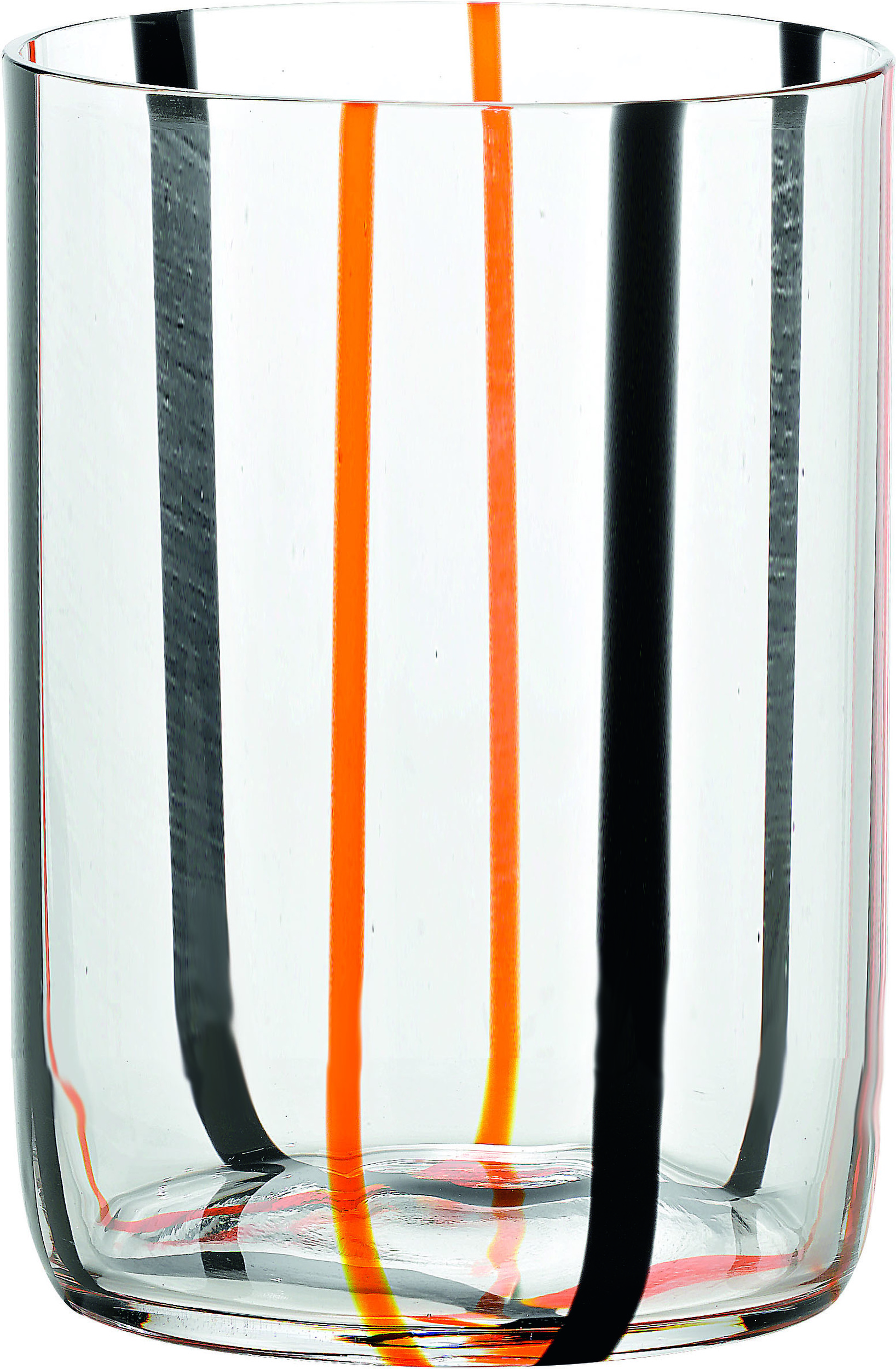 Szklanka Tirache 350 ml czarno-pomarańczowa