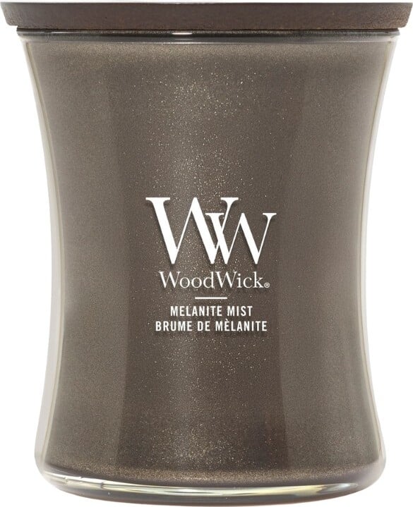 Świeca Precious Metals WoodWick Melanite Mist średnia