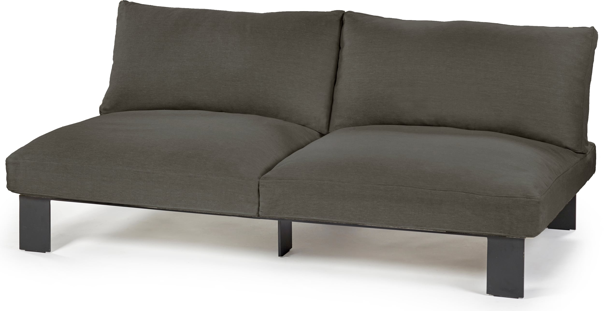 Sofa modułowa dwuosobowa Serax 182 cm ciemnoszara