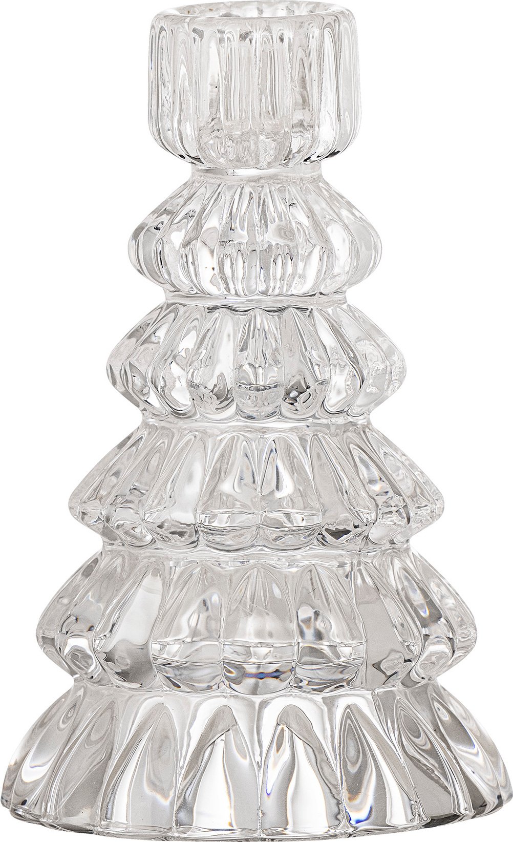 Świecznik na klasyczną świecę Saynab 13 cm szklany