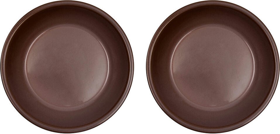 Talerze głębokie Yuka 19 cm brązowe 2 szt.