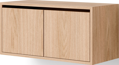 Szafka wisząca z 2 drzwiczkami New Works 38 cm dąb naturalny