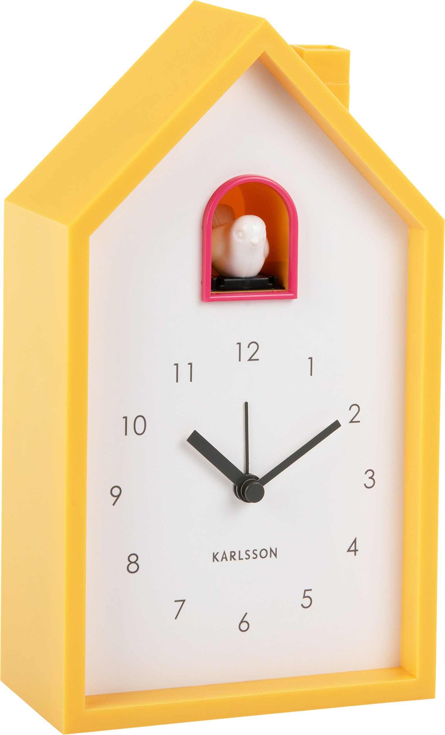 Budzik Modern Cuckoo jasnożółty