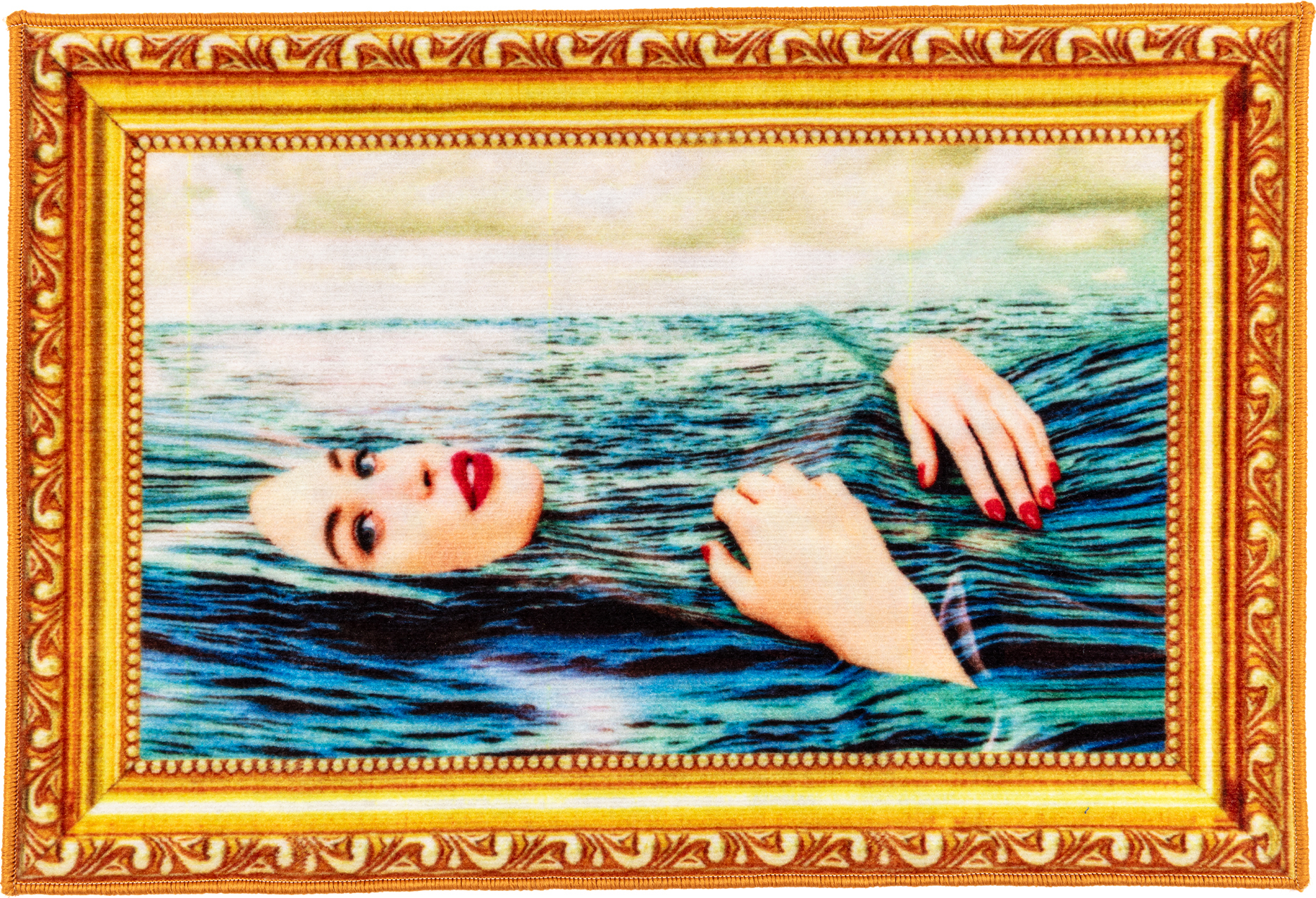 Mata łazienkowa Toiletpaper Sea Girl prostokątna 60 x 90 cm