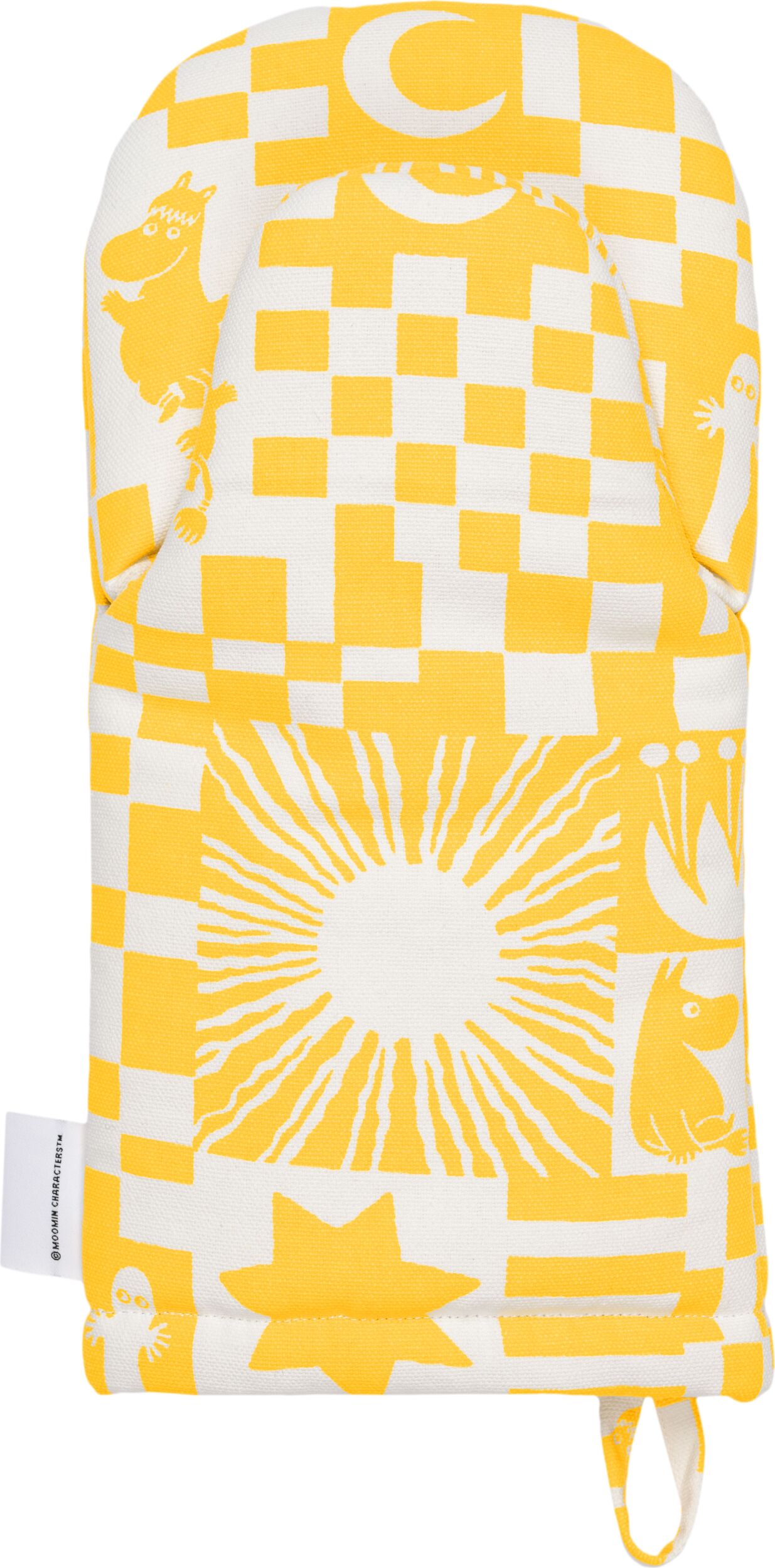 Rękawica kuchenna Arabia Finland Muminki Party żółta