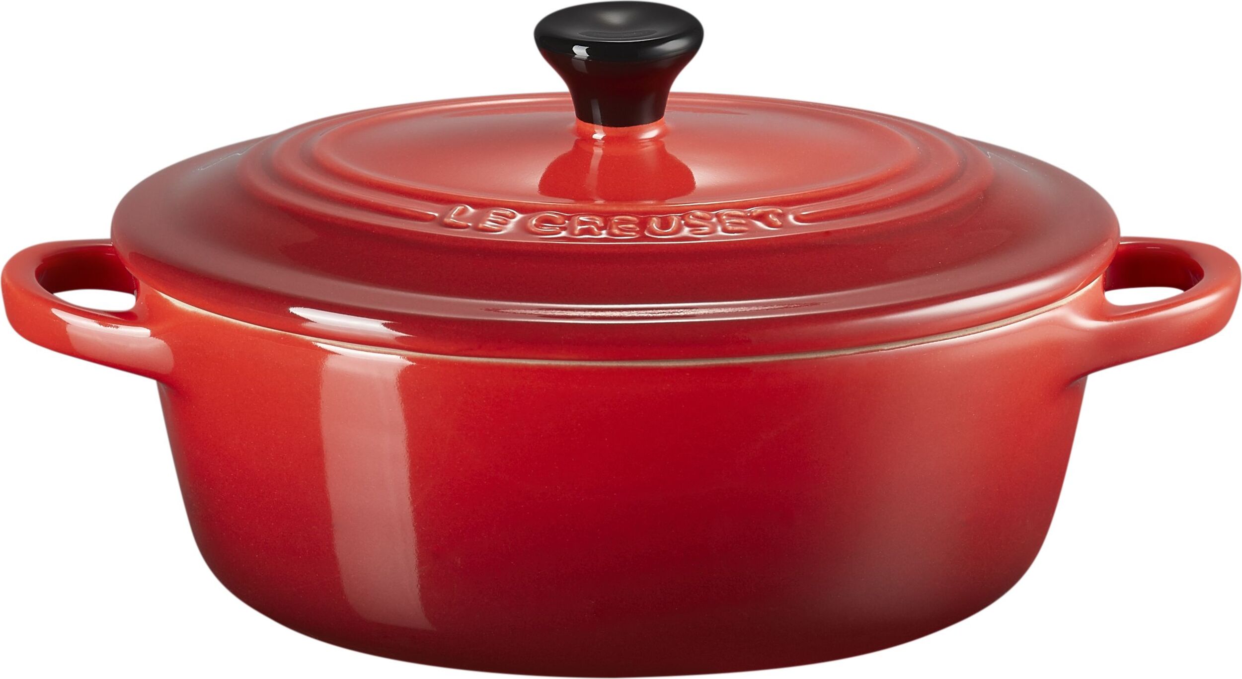 Naczynie do zapiekania i serwowania Mini Cocotte owalne 12 cm wiśniowe