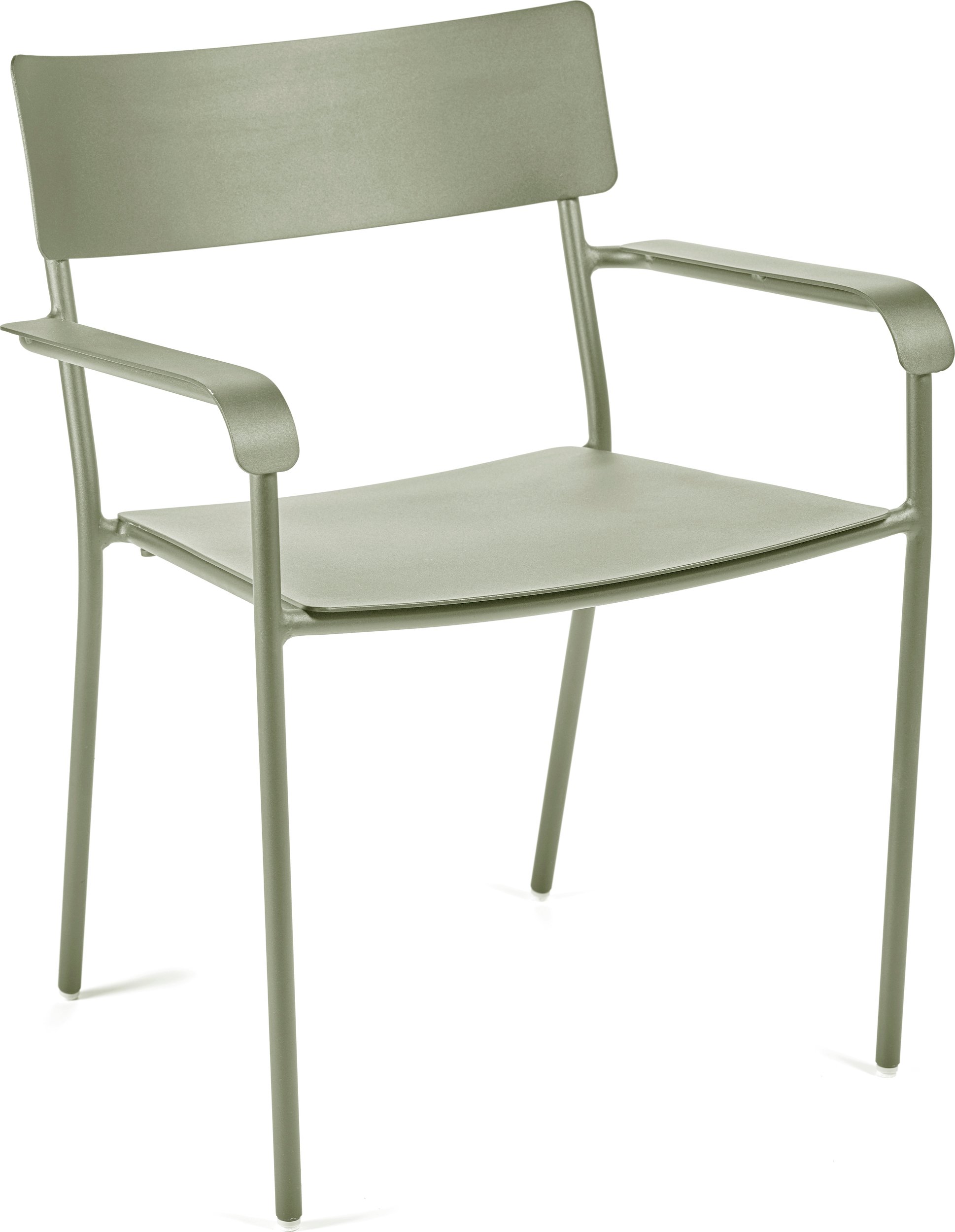 Krzesło ogrodowe z podłokietnikami August 79 cm zielone