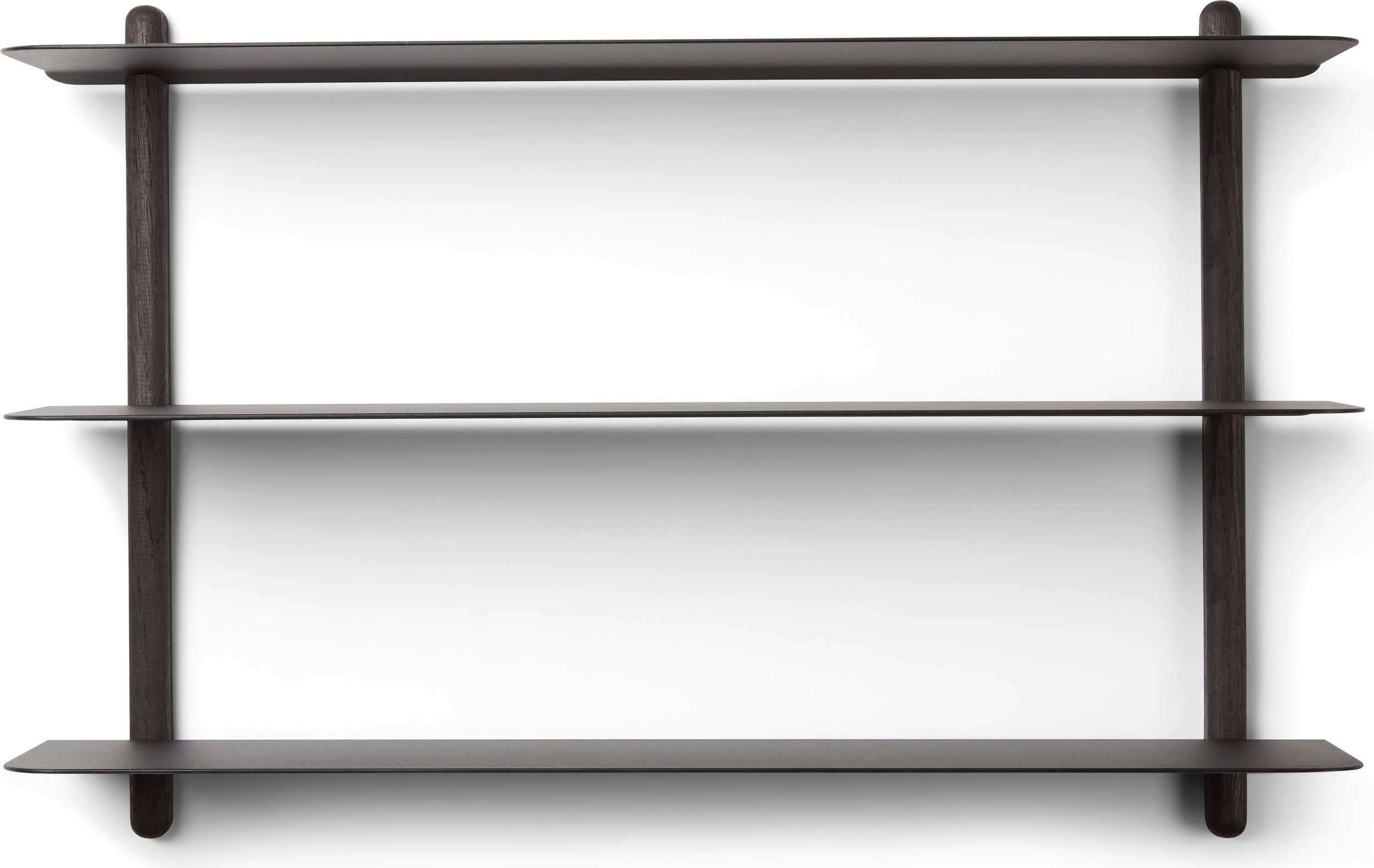 Półka ścienna Nivo A 42 cm czarny jesion