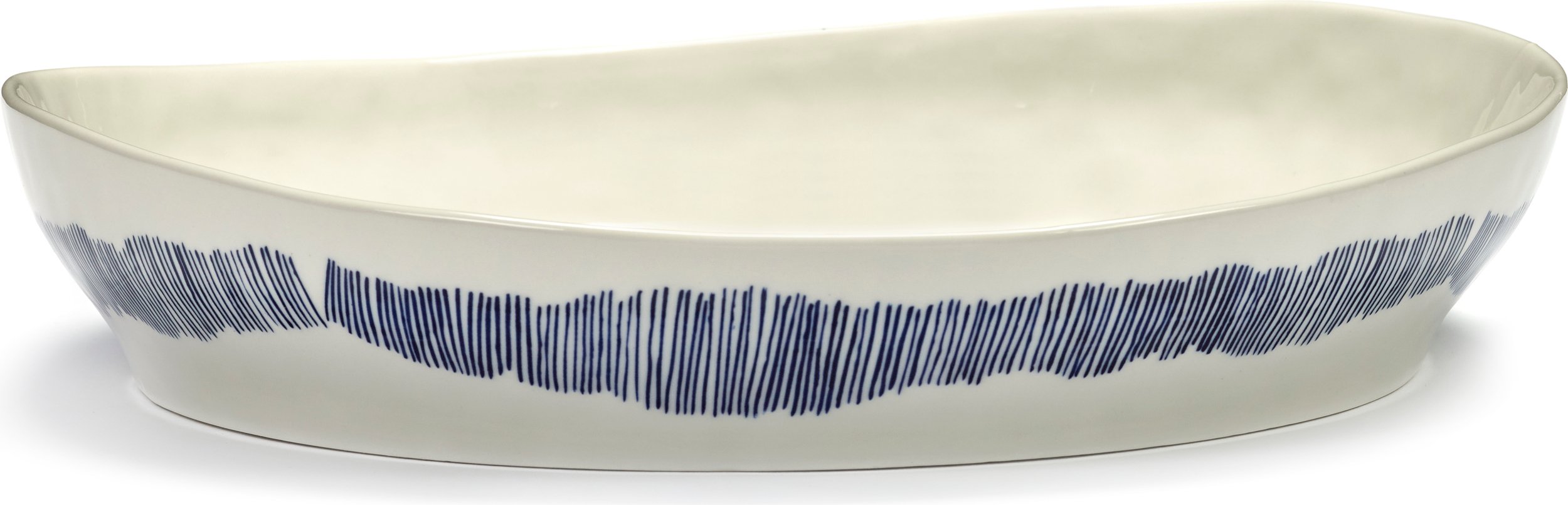 Misa do serwowania Feast 30 cm biało-niebieska