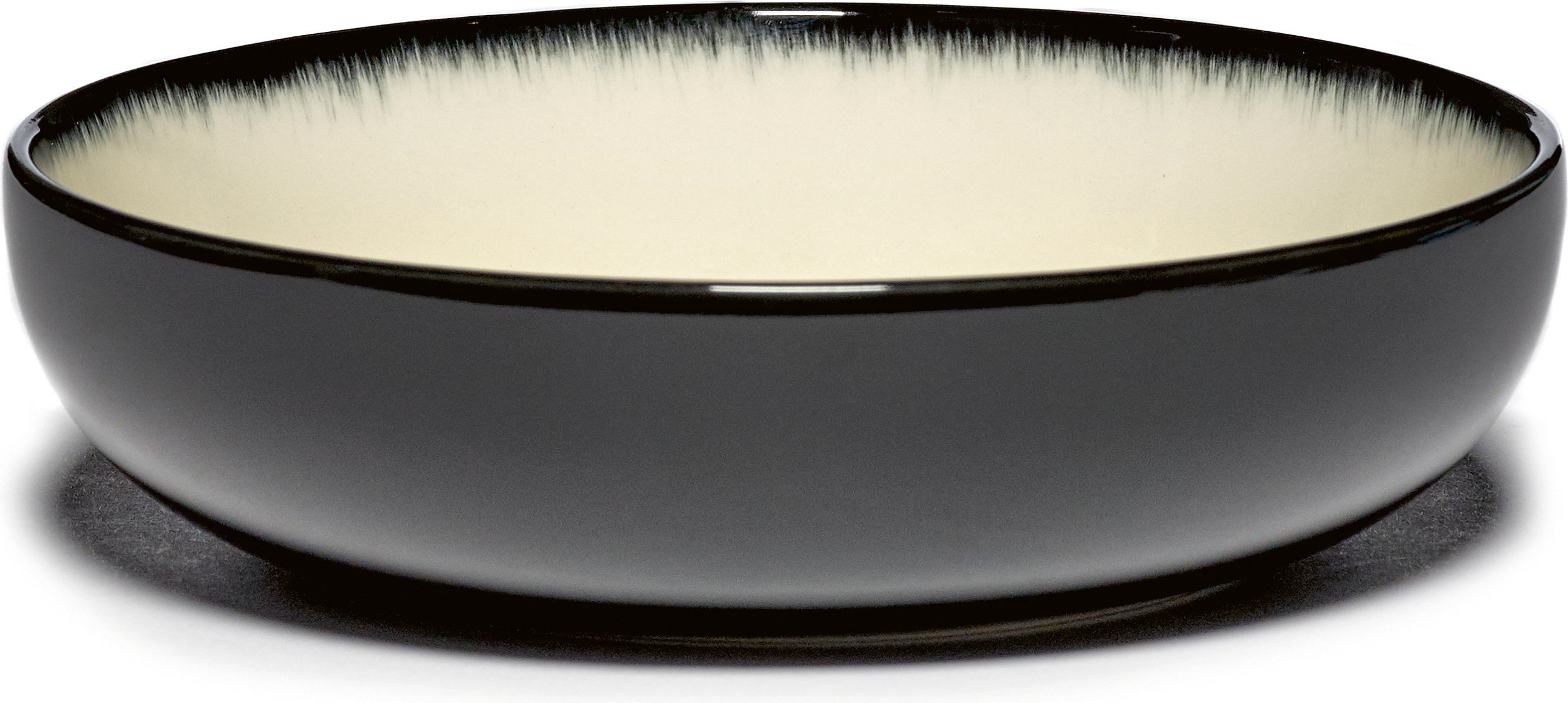 Miska Dé D 15,5 cm czarno-biała