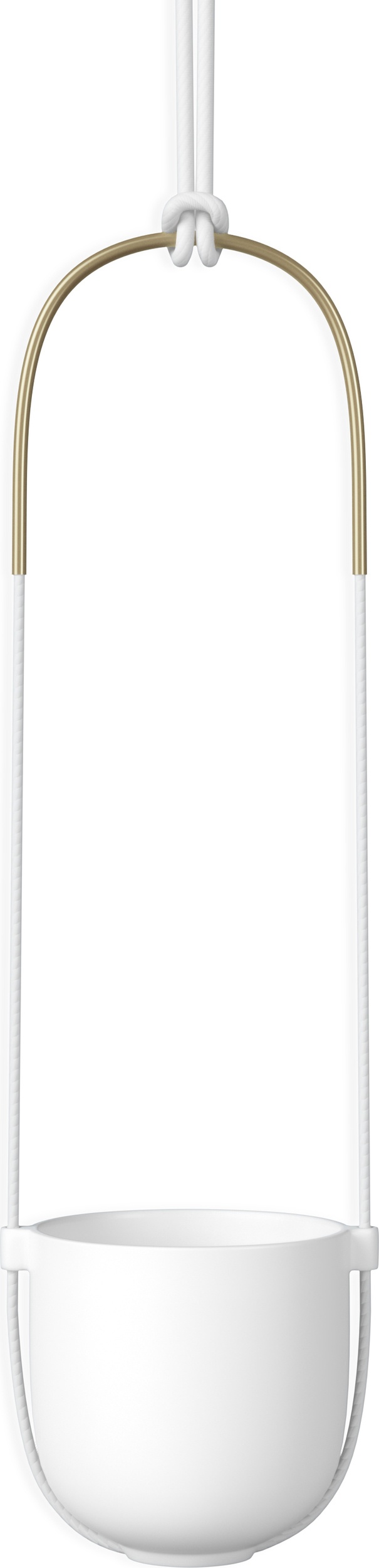 Doniczka wisząca Bolo biała