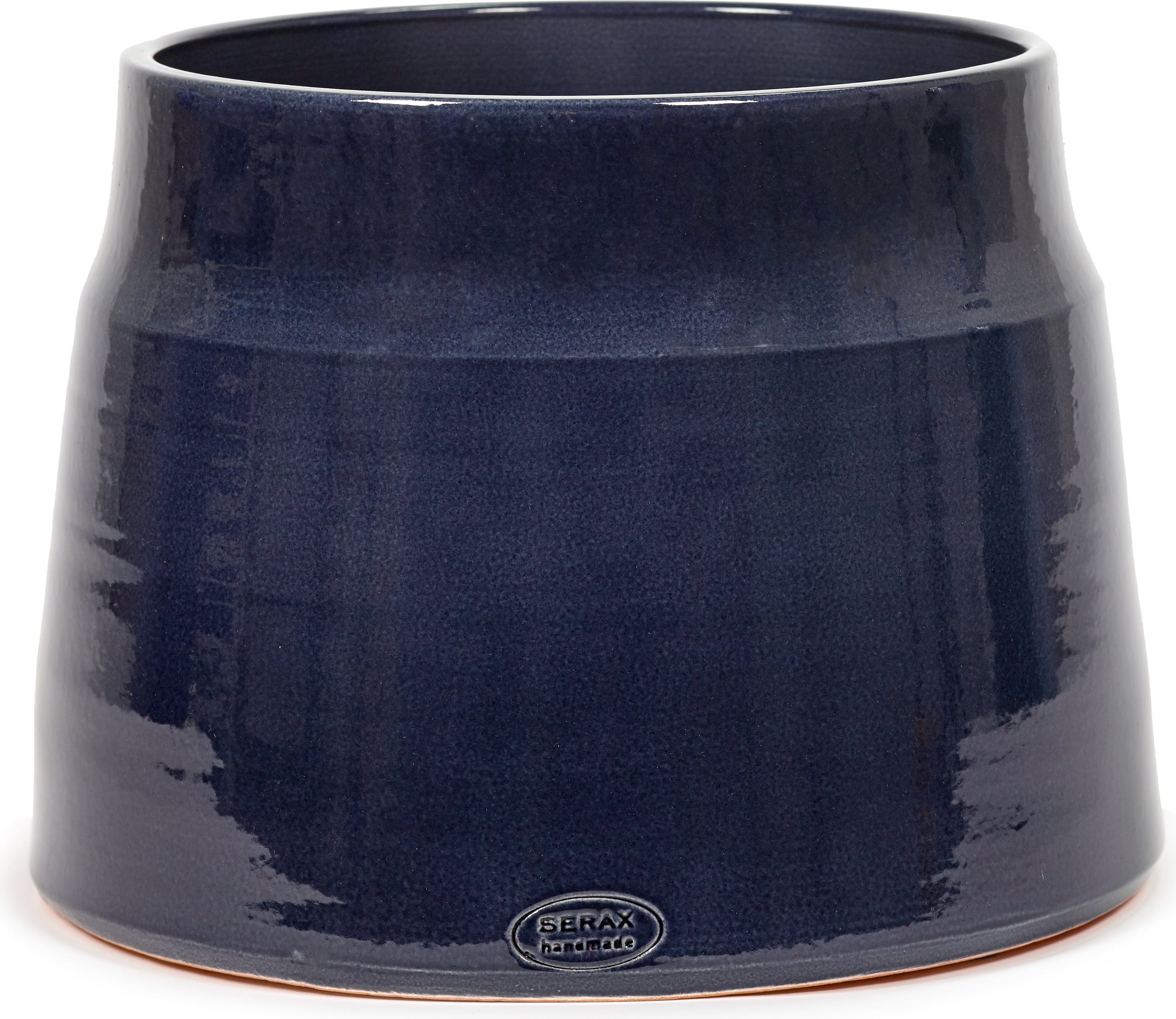 Osłonka na doniczkę Glazed Shades 30 cm granatowa